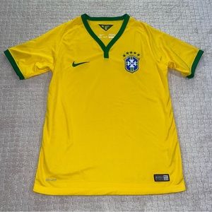 Nike Brazil Youth L Home Stadium Jersey 2014/15
